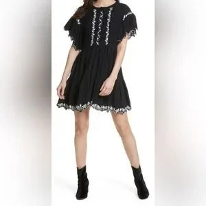 sachin and babi light blue dress Free People Mesh Embroidered Dress (XS) main image 0